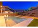 Backyard pool featuring a modern design with mountain views, ideal for enjoying the outdoors and the tranquil surroundings at 5429 Succulent Rose Dr, Las Vegas, NV 89135