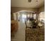 Dining area and fireplace featuring tile flooring at 6596 Secluded Ave, Las Vegas, NV 89110