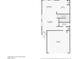 First floor plan featuring the kitchen, dining room, living room, bathroom, and garage at 6626 Evander St, North Las Vegas, NV 89086