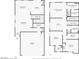 Floor plans showcasing the layout of both the first and second floors of the residence at 6626 Evander St, North Las Vegas, NV 89086