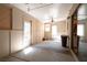 Covered patio with concrete floor and multiple access points at 81 Alpine Bay Ave, Las Vegas, NV 89148