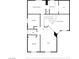 Black and white floor plan showcasing the layout of the rooms on the second floor at 81 Alpine Bay Ave, Las Vegas, NV 89148