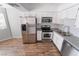 Charming kitchen featuring stainless steel appliances, and ample counter space at 912 Falconhead Ln # 101, Las Vegas, NV 89128