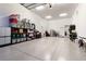 Spacious and organized garage with epoxy flooring and ample storage at 964 Edinburgh Fields Ct, Las Vegas, NV 89138