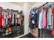 Spacious walk-in closet with ample hanging space and shelving for organization at 1041 Grand Cerritos Ave, Las Vegas, NV 89183