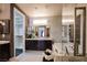 The bathroom offers marble countertops, a large soaking tub, and glass walk-in shower at 12124 Kite Hill Ln, Las Vegas, NV 89138
