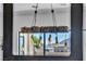 Dining room featuring an industrial-style chandelier with a scenic view at 12720 Davis Wright Ct, Henderson, NV 89044