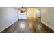 Inviting living space with wood floors and kitchen view at 2606 S Durango Dr # 171, Las Vegas, NV 89117