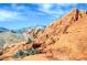 Stunning Red Rock Canyon scenic views with clear blue skies in the background at 3012 Haddon Dr, Las Vegas, NV 89134