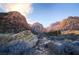 Scenic mountain landscape with dramatic rock formations and native desert vegetation at 3012 Haddon Dr, Las Vegas, NV 89134