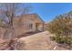 View of the side and back of the home from the backyard at 3056 Monroe Park Rd, Henderson, NV 89052