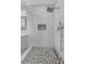 Contemporary glass enclosed shower with sleek fixtures and modern tile design at 3079 Evening Mist Ave, Henderson, NV 89052