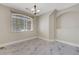 Bedroom featuring marble floors, a chandelier, and a window with blinds at 3079 Evening Mist Ave, Henderson, NV 89052