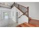 Grand foyer with beautiful staircase and marble floors at 3079 Evening Mist Ave, Henderson, NV 89052