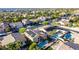 Vast aerial shot of a sprawling residential neighborhood, showcasing diverse home styles and landscaping at 3079 Paseo Mountain Ave, Henderson, NV 89052