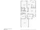 Detailed floor plan showing layout of bedrooms, bathrooms, kitchen, living spaces, and garage at 3104 Waterview Dr, Las Vegas, NV 89117