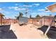View of a backyard with fencing and storage shed at 3112 Twining Ave, North Las Vegas, NV 89030