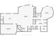 Basement floor plan with theater room, den, Gathering room, wine cellar, bathroom, sauna, and additional bedroom at 4927 Snow White Rd, Las Vegas, NV 89124