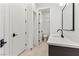 Sleek bathroom with modern fixtures, a clean design, and plenty of space for toiletries and storage at 4944 Spanish Heights Dr, Las Vegas, NV 89148