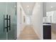 Hallway featuring hardwood floors and neutral color scheme at 4944 Spanish Heights Dr, Las Vegas, NV 89148
