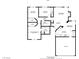 A well-designed floor plan featuring spacious bedrooms, an open-concept living area, and convenient garage access at 5045 Sock Hop Way, North Las Vegas, NV 89031