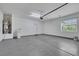 Spacious garage with sealed concrete flooring and plenty of storage at 5078 Rivedro St, Las Vegas, NV 89135