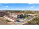 Beautiful aerial of resort condos and verdant greenbelt views offering a serene desert oasis with convenient parking at 555 Highland Dr # 203, Mesquite, NV 89027