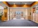 Welcoming entrance lobby featuring mountain views and comfortable seating for residents and guests at 555 Highland Dr # 203, Mesquite, NV 89027