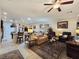 Open-concept living area with seamless access to the kitchen, ideal for entertaining and Gathering gatherings at 6975 Hopi Summit Ct, Las Vegas, NV 89149
