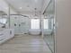 Modern bathroom features a freestanding tub, walk-in shower, and dual sink vanity at , Las Vegas, NV 89134