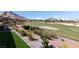 Enjoy the sweeping golf course views from the landscaped backyard with mature plants at , Las Vegas, NV 89134
