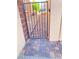 Gated side yard entrance with stone pavers at 10349 Mystic Pine Rd, Las Vegas, NV 89135