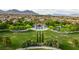 Picturesque aerial shot of a community park surrounded by lush landscaping and walking trails at 11732 Del Sur Ave, Las Vegas, NV 89138