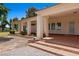 Wide covered patio area perfect for outdoor living and enjoying the surrounding landscape at 1470 St Joseph St, Overton, NV 89040