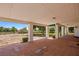 Extensive covered porch perfect for outdoor entertaining or enjoying the serene surroundings at 1470 St Joseph St, Overton, NV 89040