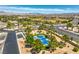 Aerial view of basketball court surrounded by mature landscaping in a community at 1605 Colloquium Dr, Henderson, NV 89014