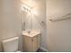 Cozy bathroom featuring a vanity and toilet at 1605 Colloquium Dr, Henderson, NV 89014