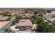 Aerial view of home with desert and mountain views at 1981 Trophy Elk Ave, Logandale, NV 89021