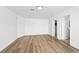 Bedroom with stylish wood flooring and neutral decor at 2080 Karen Ave # 60, Las Vegas, NV 89169