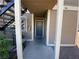 Exterior view of the front entry and patio at 2685 Bryandouglas Dr, Las Vegas, NV 89121