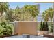Palm trees and modern buildings visible from this balcony at 2857 Paradise Rd # 305, Las Vegas, NV 89109