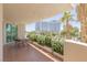 Enjoy this condo balcony with potted plants, tile flooring and views of the city at 2857 Paradise Rd # 305, Las Vegas, NV 89109