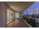 This spacious balcony offers cityscape views and an outdoor dining area, perfect for evening relaxation at 2857 Paradise Rd # 305, Las Vegas, NV 89109