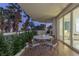 Enjoy city views from this balcony with outdoor dining, perfect for relaxing evenings and entertaining guests at 2857 Paradise Rd # 305, Las Vegas, NV 89109