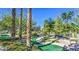 Community mini golf featuring beautiful green landscape and palm trees at 3104 Archwood Way, Las Vegas, NV 89134