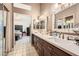 Bathroom featuring dual sinks and vanity at 314 Abbington St, Henderson, NV 89074