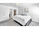 Bright bedroom features carpet, and closet providing storage at 3151 Soaring Gulls Dr # 2136, Las Vegas, NV 89128