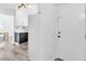 Modern kitchen with two-tone cabinets, white countertops and sleek stainless steel appliances at 3151 Soaring Gulls Dr # 2136, Las Vegas, NV 89128