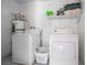 Well-equipped laundry room with washer, dryer, utility sink, and ample storage space at 3151 Soaring Gulls Dr # 2136, Las Vegas, NV 89128
