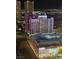 Elevated nighttime view of the Polo Towers and surrounding Las Vegas cityscape at 3722 Las Vegas Blvd # 2204, Las Vegas, NV 89158